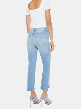 Mother denim the insider crop step fray the limited edition wash size 32